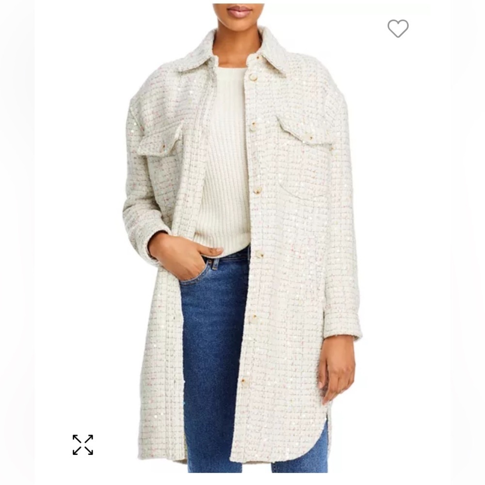 Grand Entrance Sequined Shirt Jacket